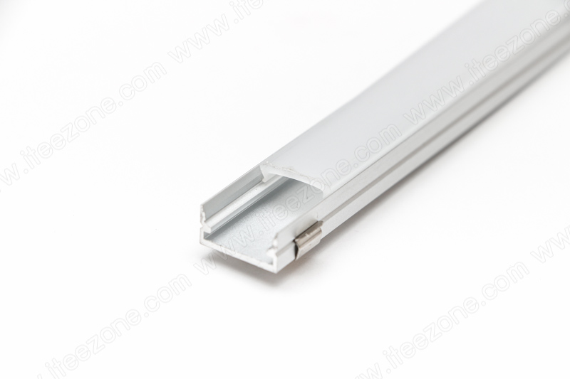 ราคาต่อ 1 เส้น ยาว 1 เมตร ราง U Flat 12mm + ฝาอะคริลิค รางไฟ Aluminium Profile รางอลูมิเนียม ใช้กับไฟเส้น LED รางไฟเส้น rail led track โพรไฟล์