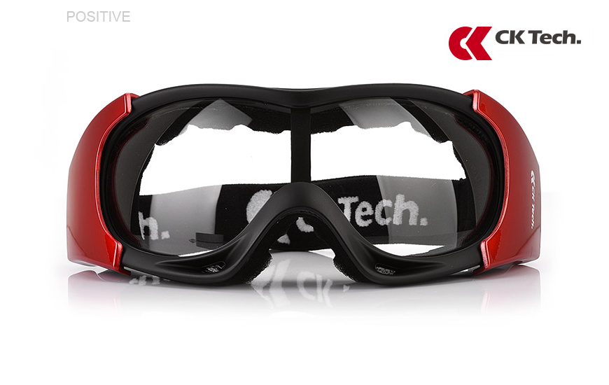 แว่นตากันลม กันฝุ่น CK Tech Safety Glasses Eye Protection รุ่น CKY-053 <ดำ-แดง>
