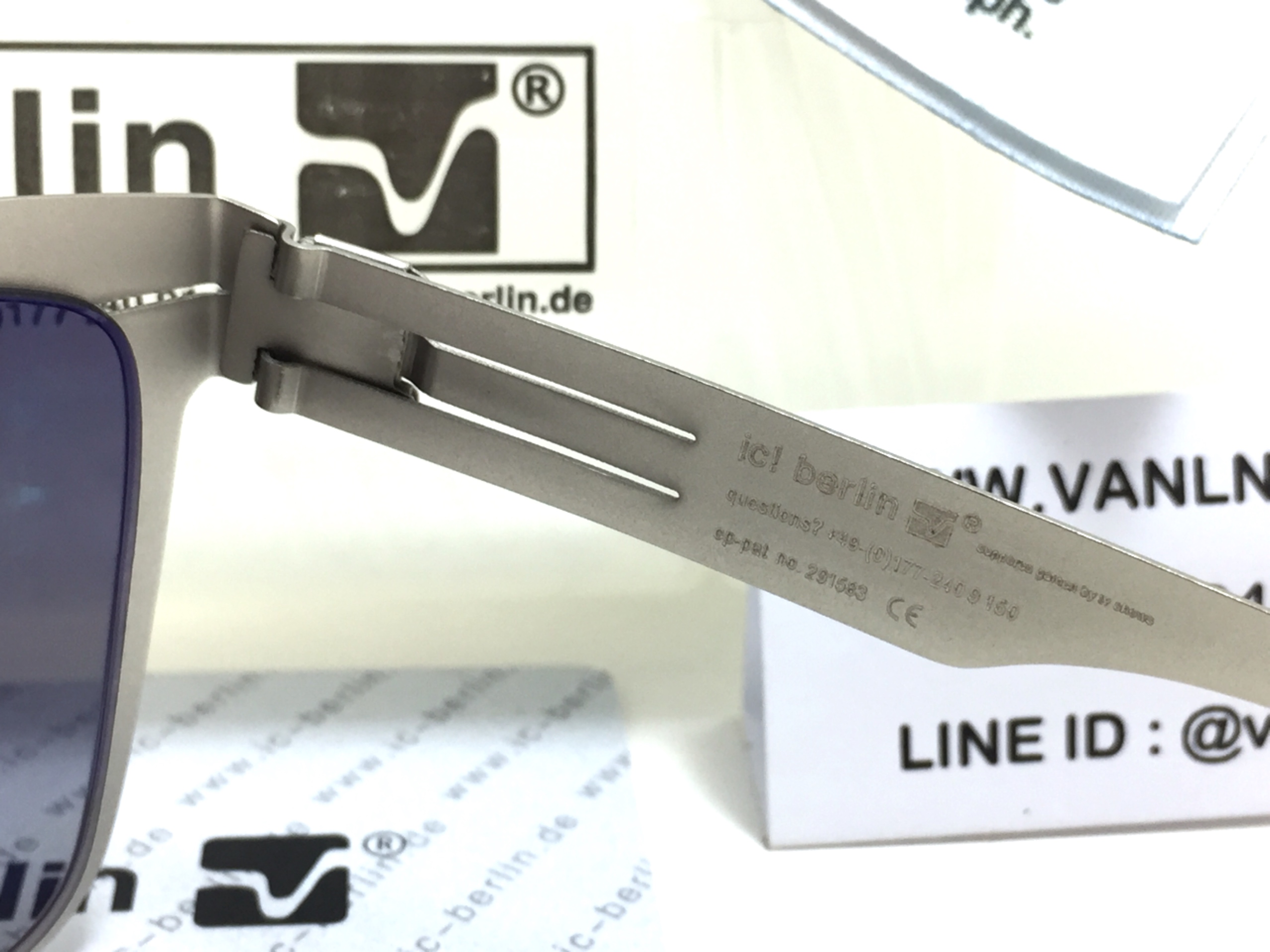 แว่นกันแดด ic berlin model siviob pearl 62-12 <กันเมทัล>