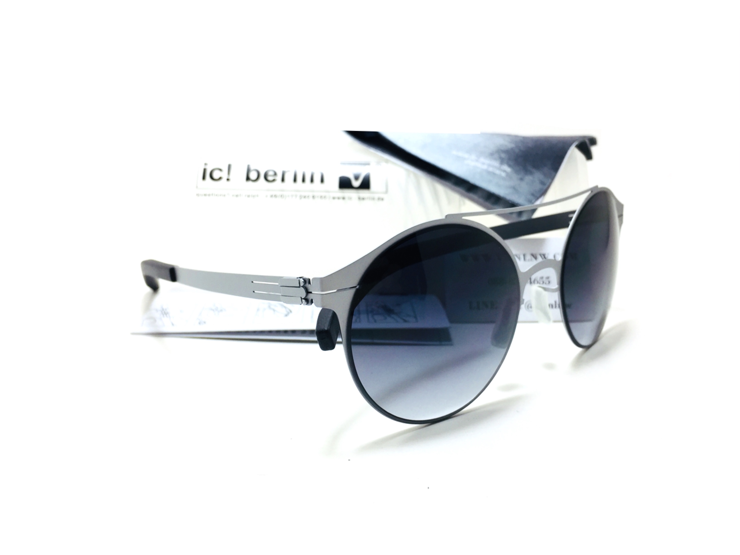 แว่นกันแดด ic berlin model blanca chrome 51-23 <เงิน>