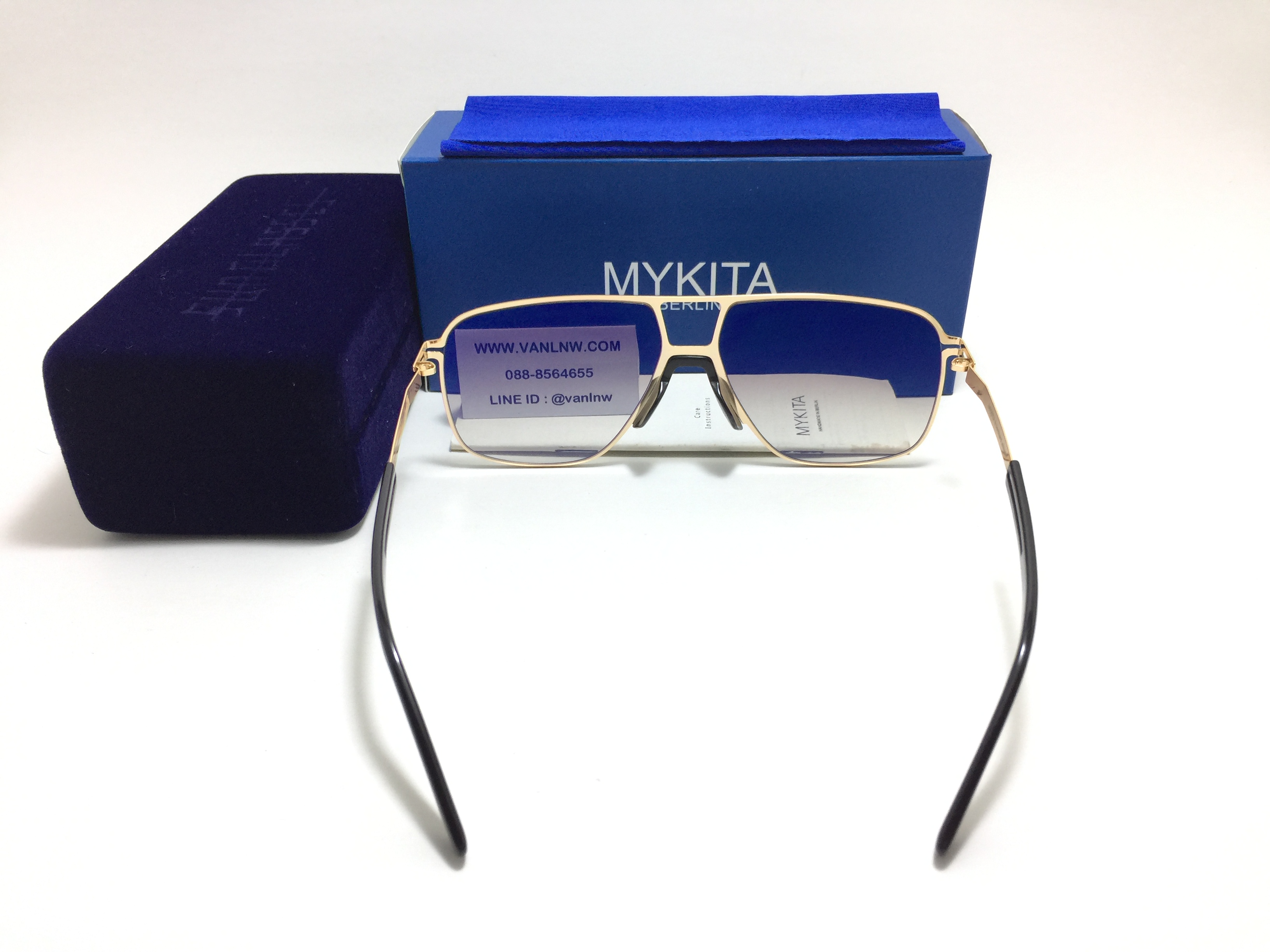 แว่นกันแดด MYKITA OAK MH2 gold/ ebony brown frame <ทอง>