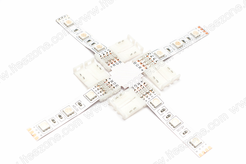 PCB 4 pin 4 ทาง รูปตัว +