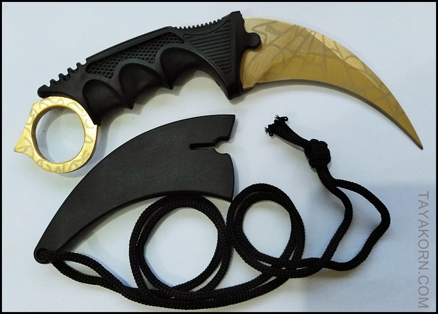 มีดคารัมบิต โกลเด้นสไปเดอร์ Golden Spyder Karambit Knife TKKB-GS8