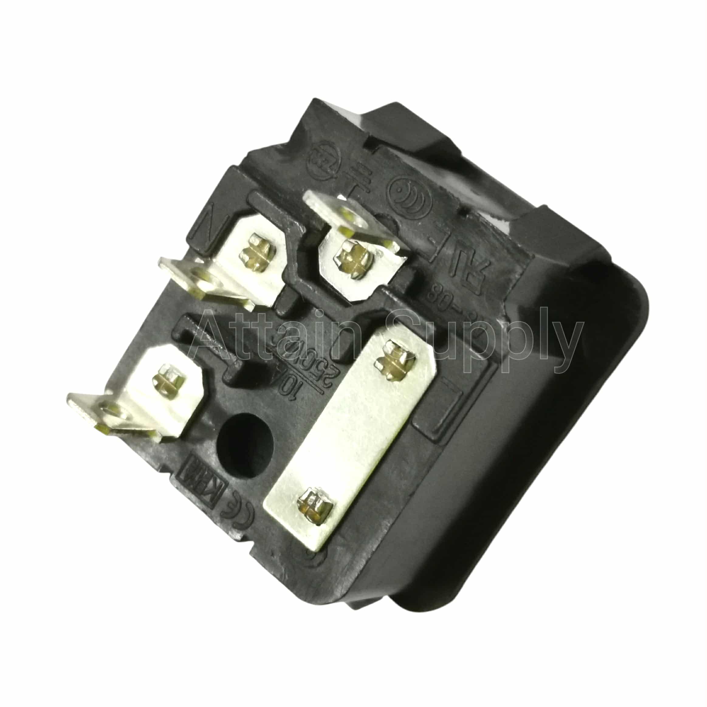 เต้ารับAC-3ขาผู้+ช่องฟิวส์ ติดแท่น ขอบริมล็อค