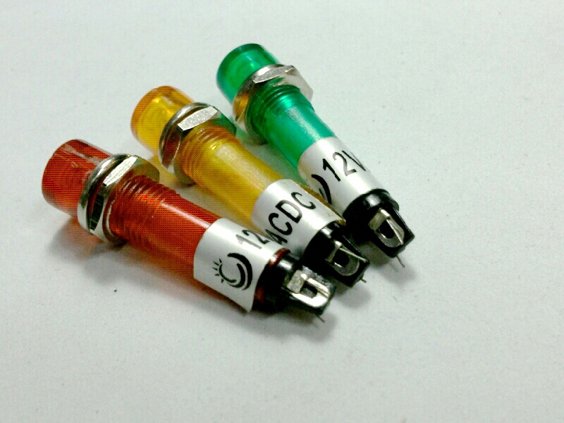 หลอดหน้าปัด-หัวตัดXD7-1/12V