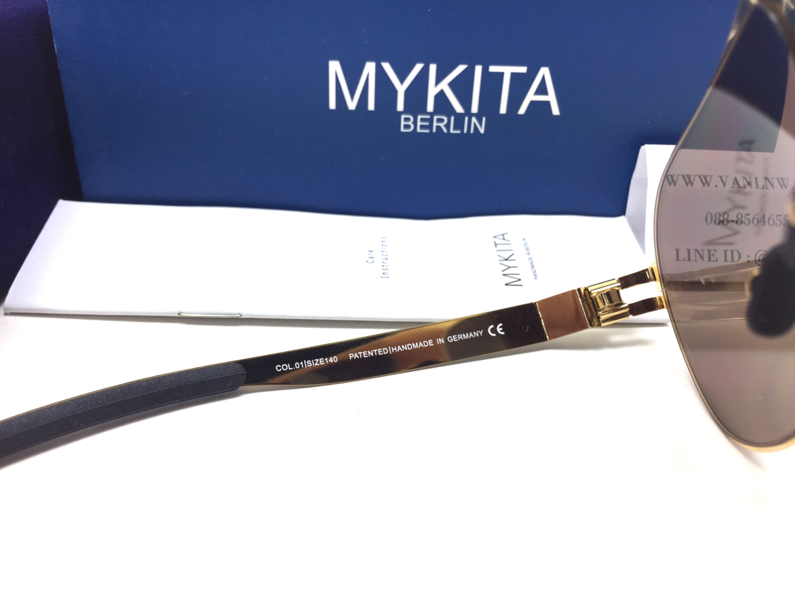 แว่นกันแดด MYKITA Hubert COL.01 62-11 140 <ปรอททอง>
