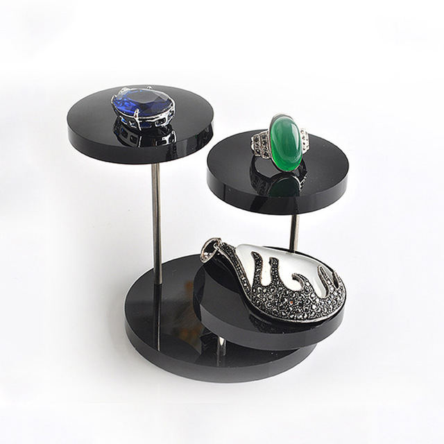 ช่อโชว์สินค้า ไซส์ S 3 ช่อกลม 5.5cm ฐานกลม 7cm มีสินค้าในสต๊อก พร้อมจัดส่ง ใส, ดำ ชิ้น