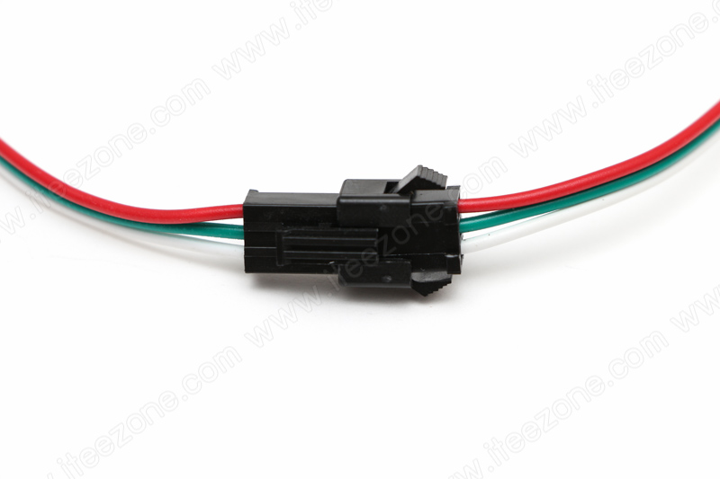 สายไฟ RGB 3 pin ไฟวิ่งดิจิตอล IC หัวคลิปล็อค 15 cm (คู่ตัวผู้-ตัวเมีย)