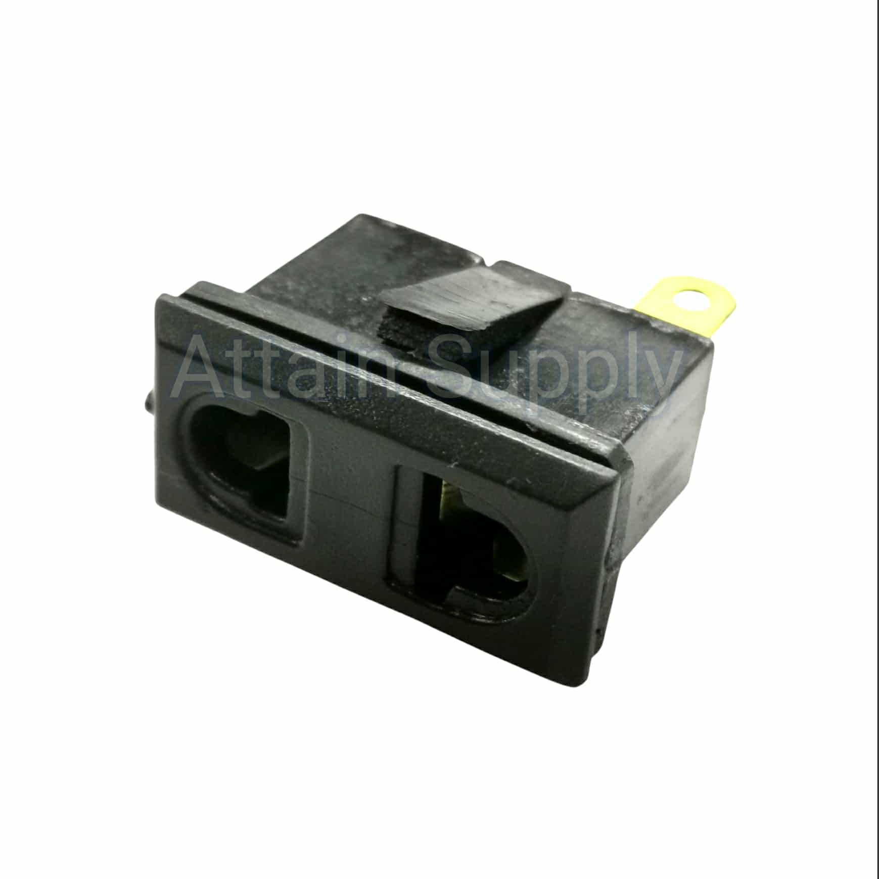 เต้ารับAC-2ขาแบน/กลม ขอบริมล็อค