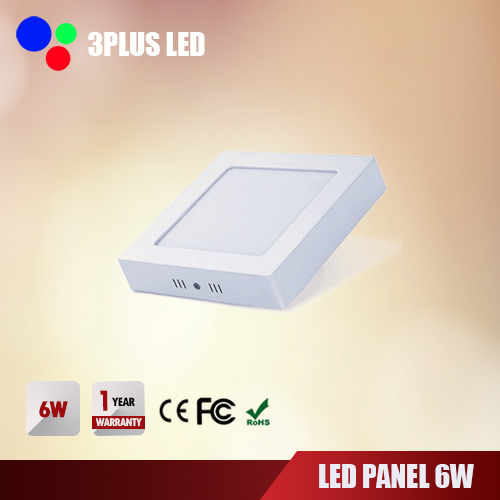 LED Downlight Panel 6W ติดลอย เหลี่ยม
