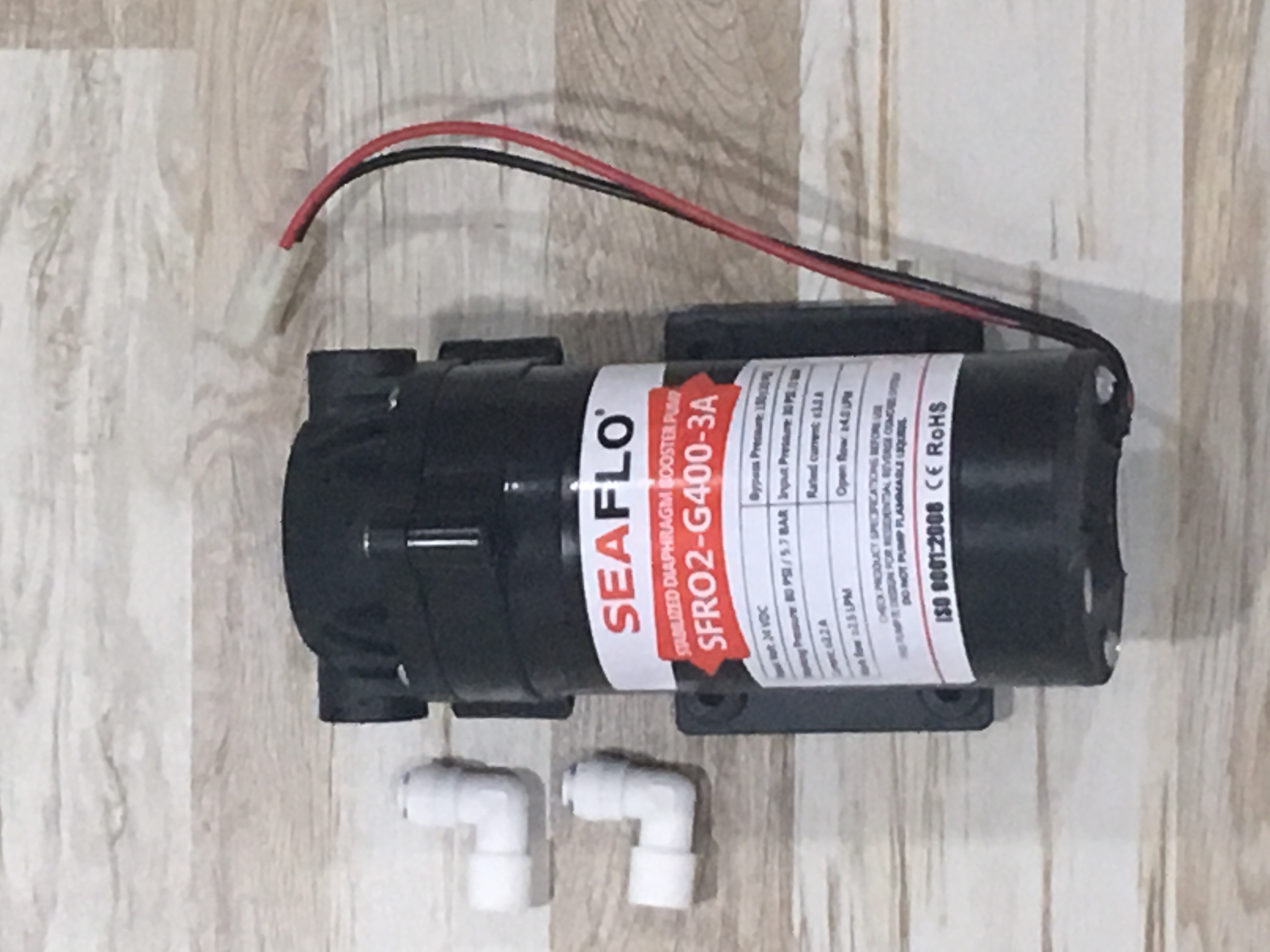 ปั๊มน้ำ ปั๊มอัดเมมเบรน เครื่องกรองน้ำ เครื่องพ่นหมอก SEAFLO RO Pump DC24V 150PSI 400G ( 10 บาร์ )