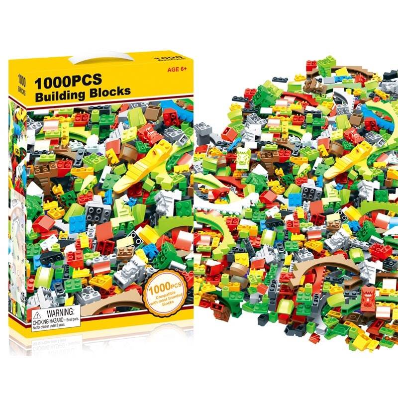 ตัวต่อเลโก้ 1000 ชิ้น ตัวต่อเลโก้ของเล่นเด็ก