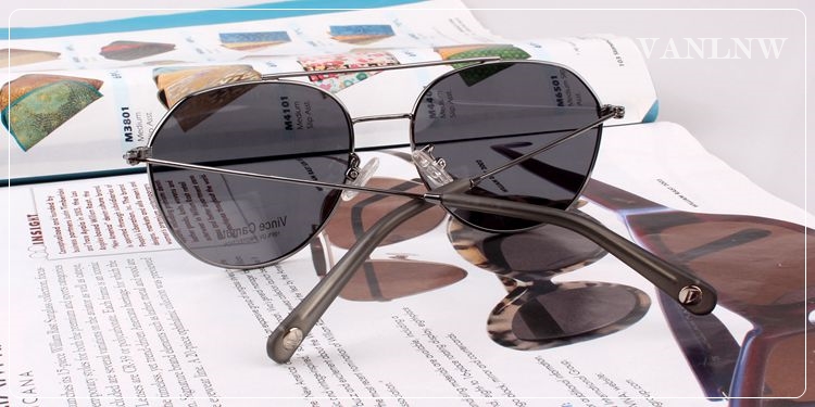 แว่นกันแดด Vince Camuto Round Aviator Sunglasses รุ่น NCVC0906-B VC815 GUN (ของแท้)
