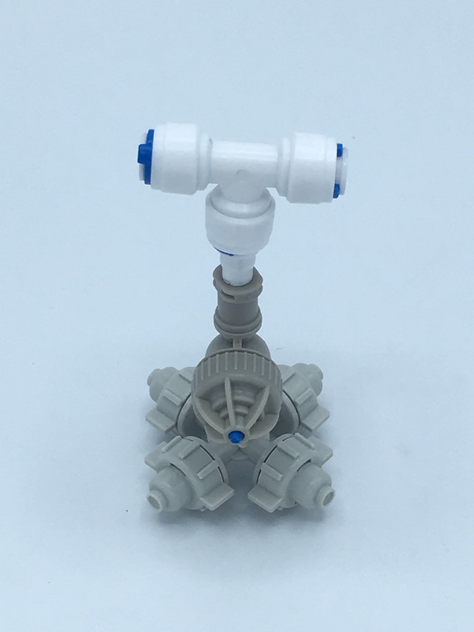 SMITH SET 16 ชุดเครื่องพ่นหมอกโรงเพาะเห็ด รดน้ำต้นไม้ 5 ชุดหัวพ่นหมอกเนต้าฟิล์ม 0.6 มม. 4 ทิศทาง + สายพ่นหมอก 20 เมตร