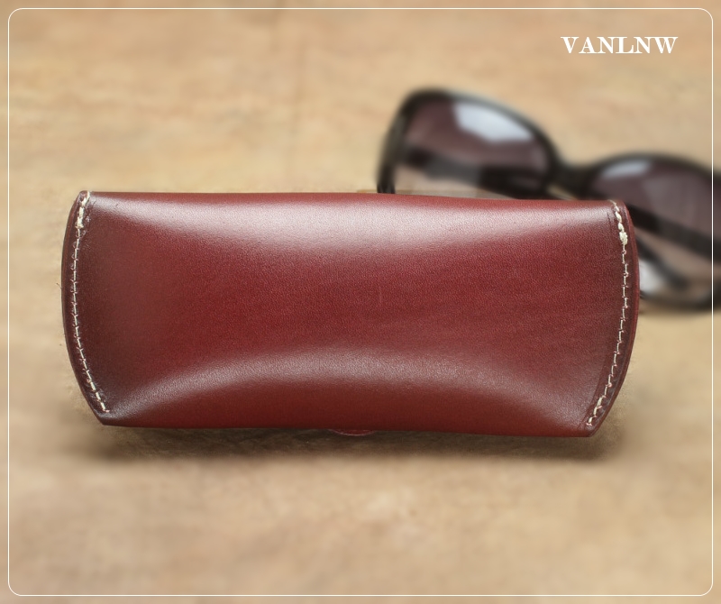 กล่องแว่นตาหนังแท้ Handmade design by japan ( หนังวัวอิตาลีแท้ 100% ) ซองใส่แว่นตาหนังแท้ กล่องแว่นตาพกพา