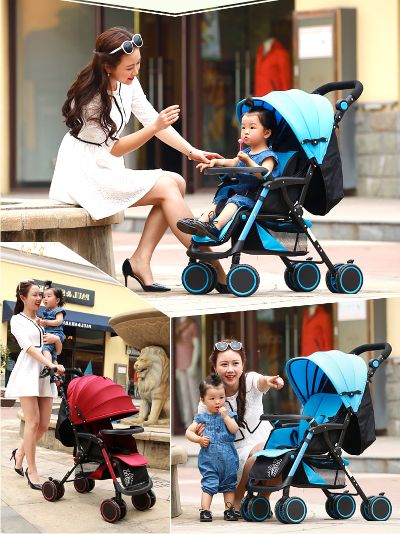 รถเข็นเด็ก /Baby Stroller (ลายดาว)