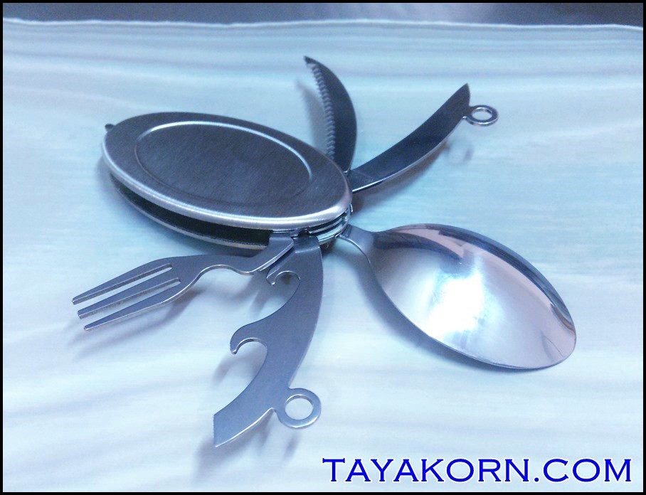 ช้อนแคมป์ปิงค์ เต่าสมุทร Ocean Turtle Camping Spoon