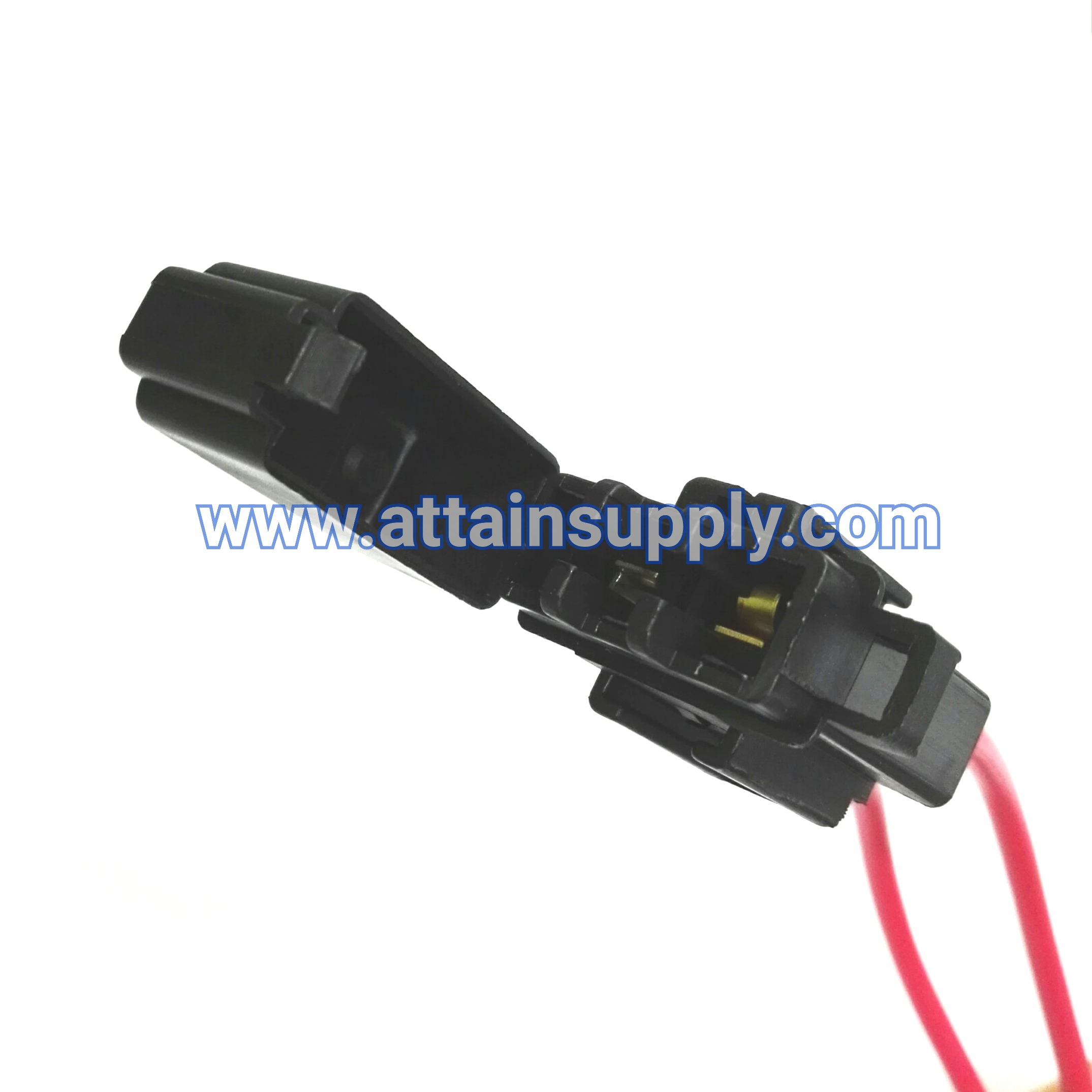 กระบอกฟิวส์เสียบกลาง-ขอบต่อฝามน/สีดำ