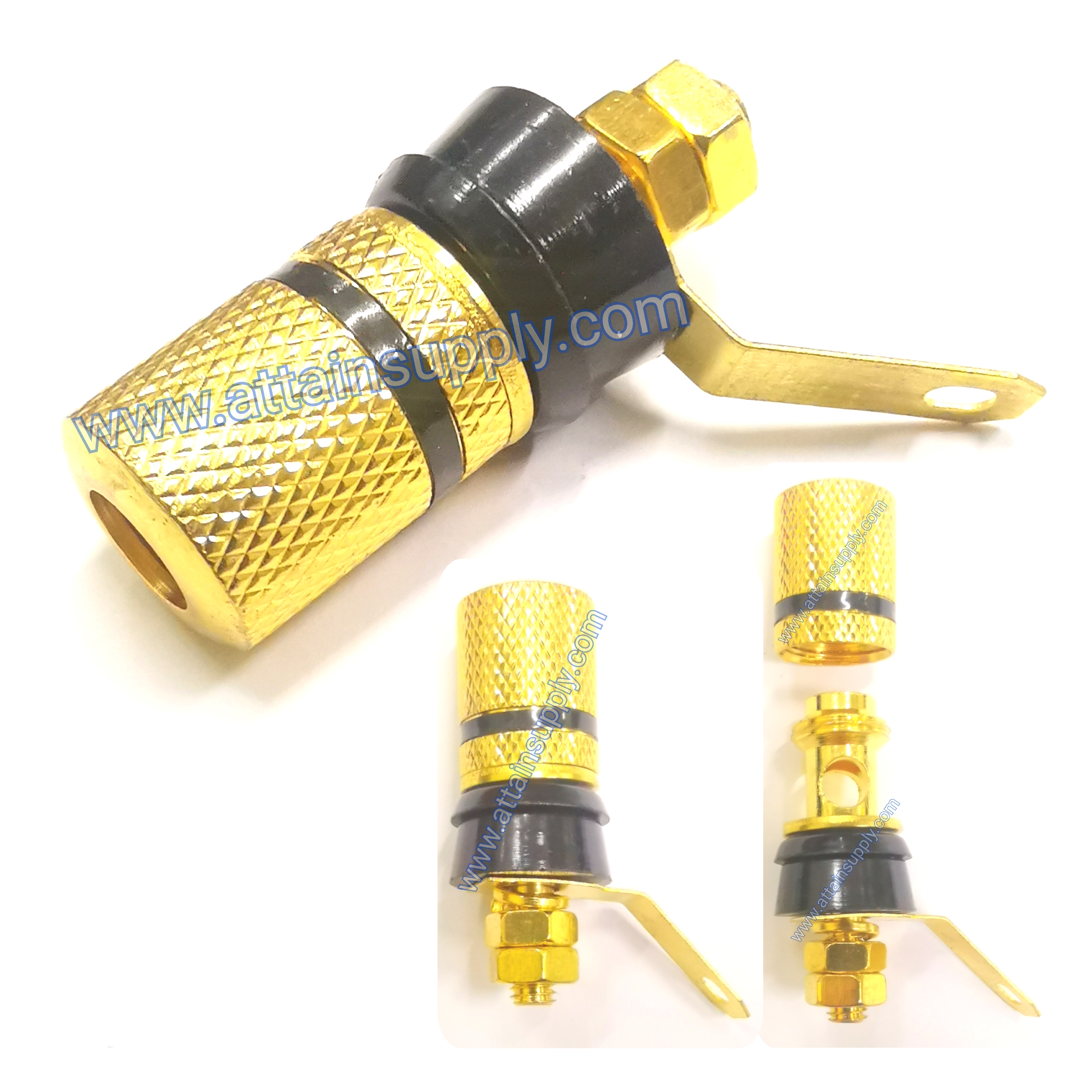 BIDINGPOST GOLD-PLASTIC-B/BLACK