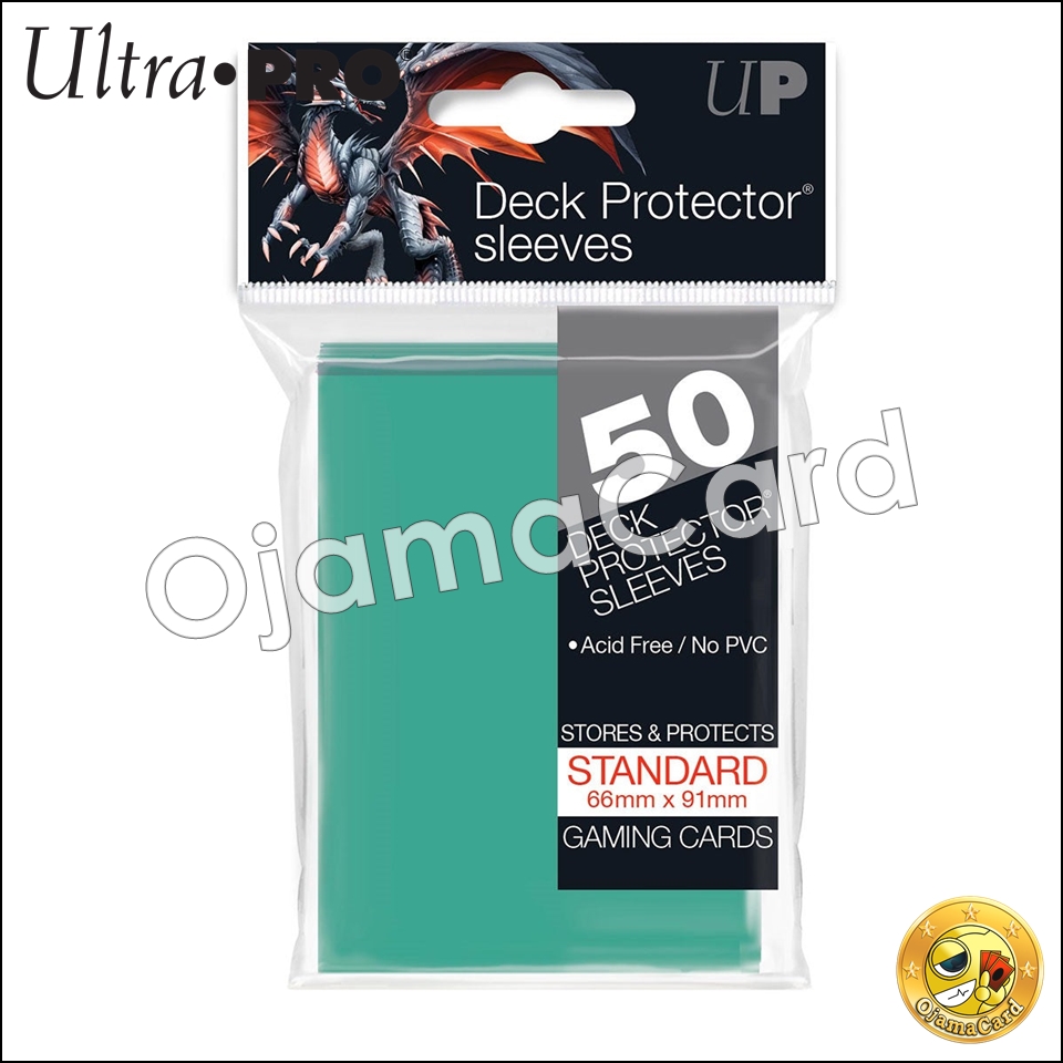 Ultra•Pro PRO-Gloss Standard Deck Protector Sleeves (50ct) — Aqua