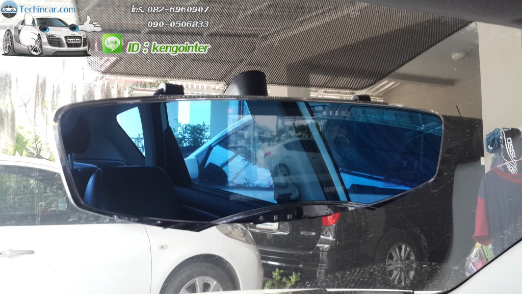 กล้องจอกระจก2016 จอ5.0" + กล้องวีดีโอหน้าหลัง + กล้องถอยหลัง Car Camcoder Q3 รุ่นใหม่ล่าสุด