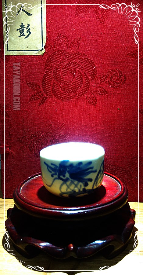 ถ้วยชาจีน ลายมังกรสยบมาร Hand made ทั้งปั้นและเขียนลาย