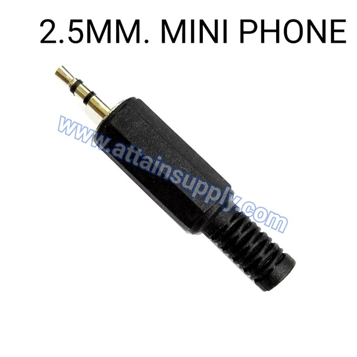P.TR STEREO 2.5 PLASTIC/BLACK