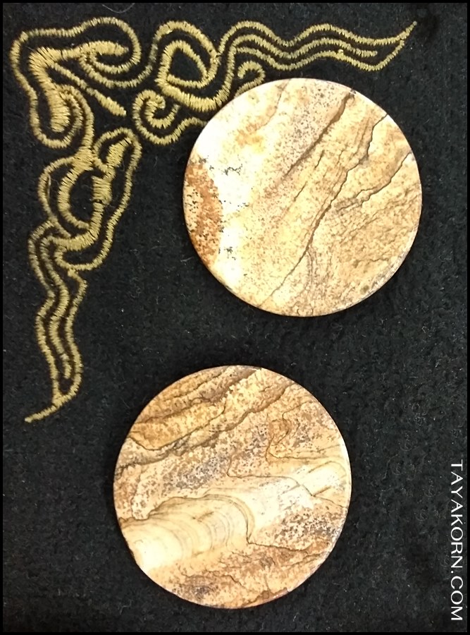 จานยานัตถ์ (จานหินธรรมชาติ) snuff tobacco stone dish TKTS-S001