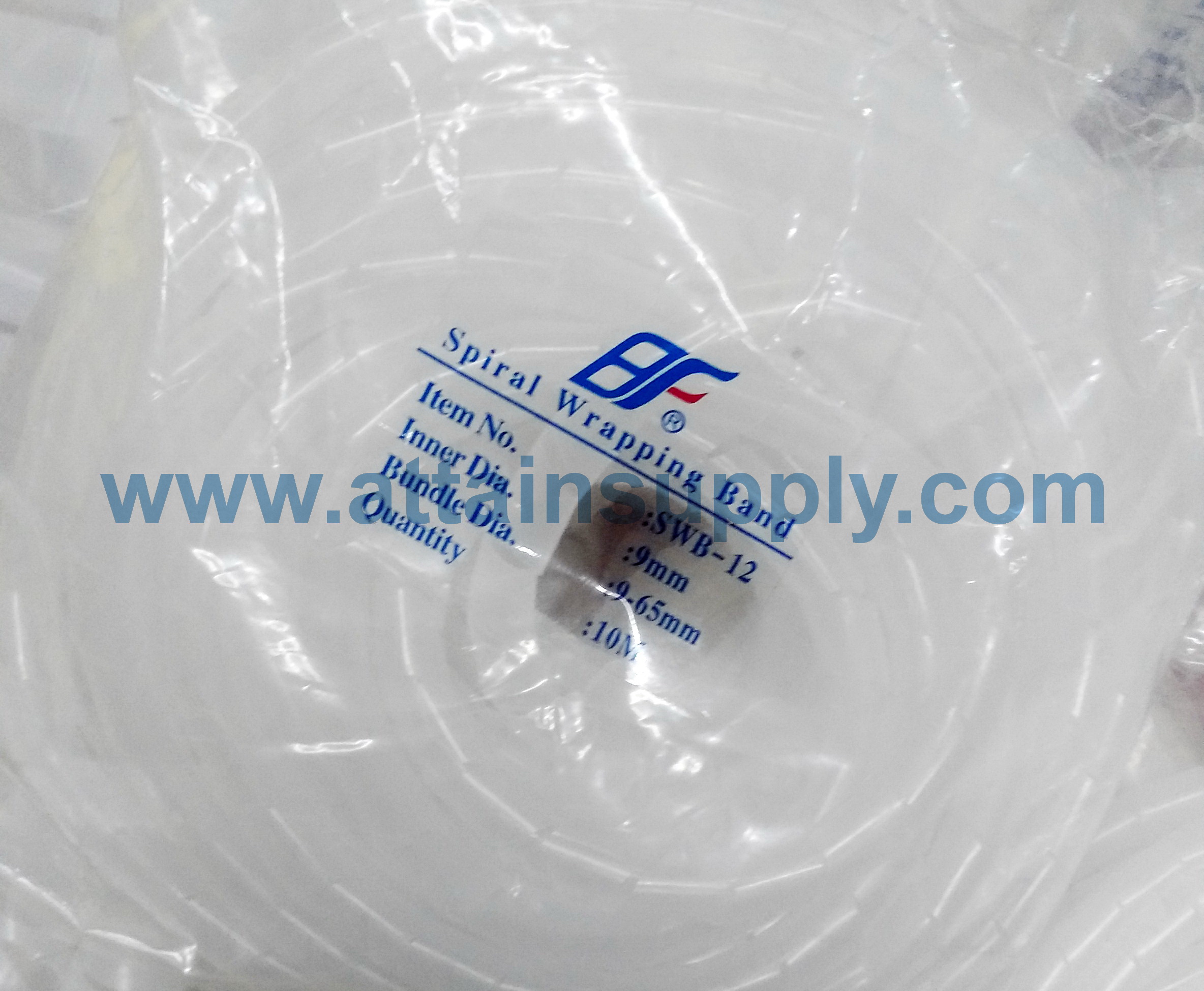 ใส้ไก่พันสายไฟ SWB12-9MM./10M สีขาว