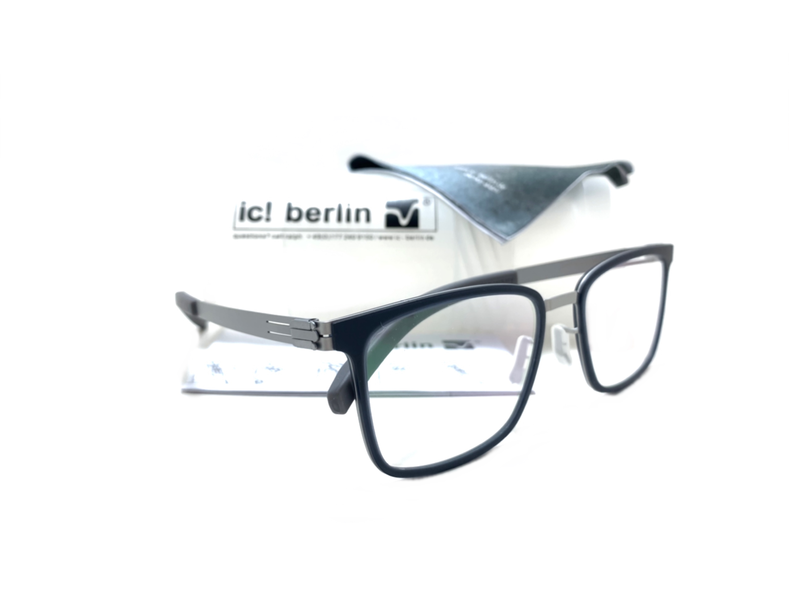 แว่นสายตา ic berlin cnt chrome 52-19 <เงิน>