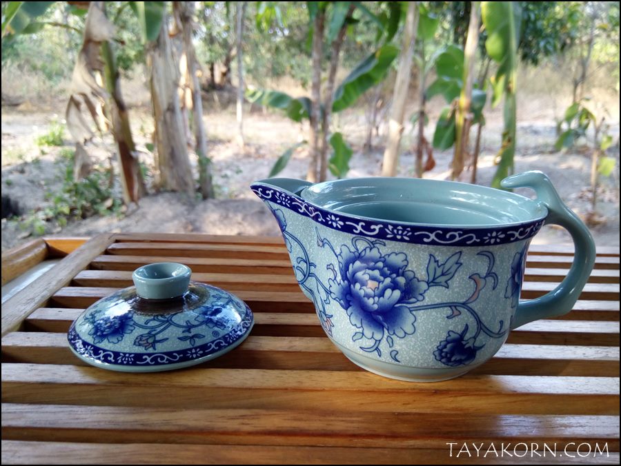 ถ้วยชงชาเซรามิก ลายดอกโบตั๋น TKTC-B2