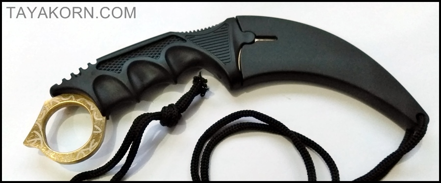 มีดคารัมบิต โกลเด้นสไปเดอร์ Golden Spyder Karambit Knife TKKB-GS8