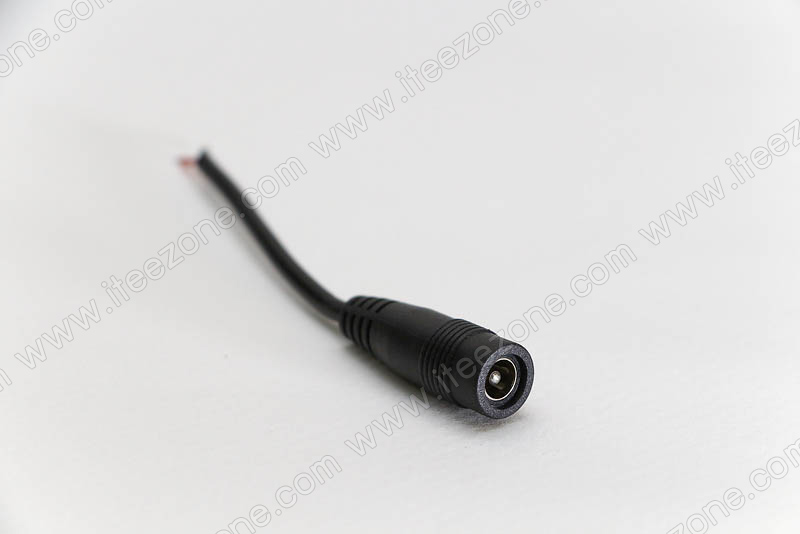 ขั้วแจ็ค Adaptor ตัวเมีย สายไฟแดงดำ