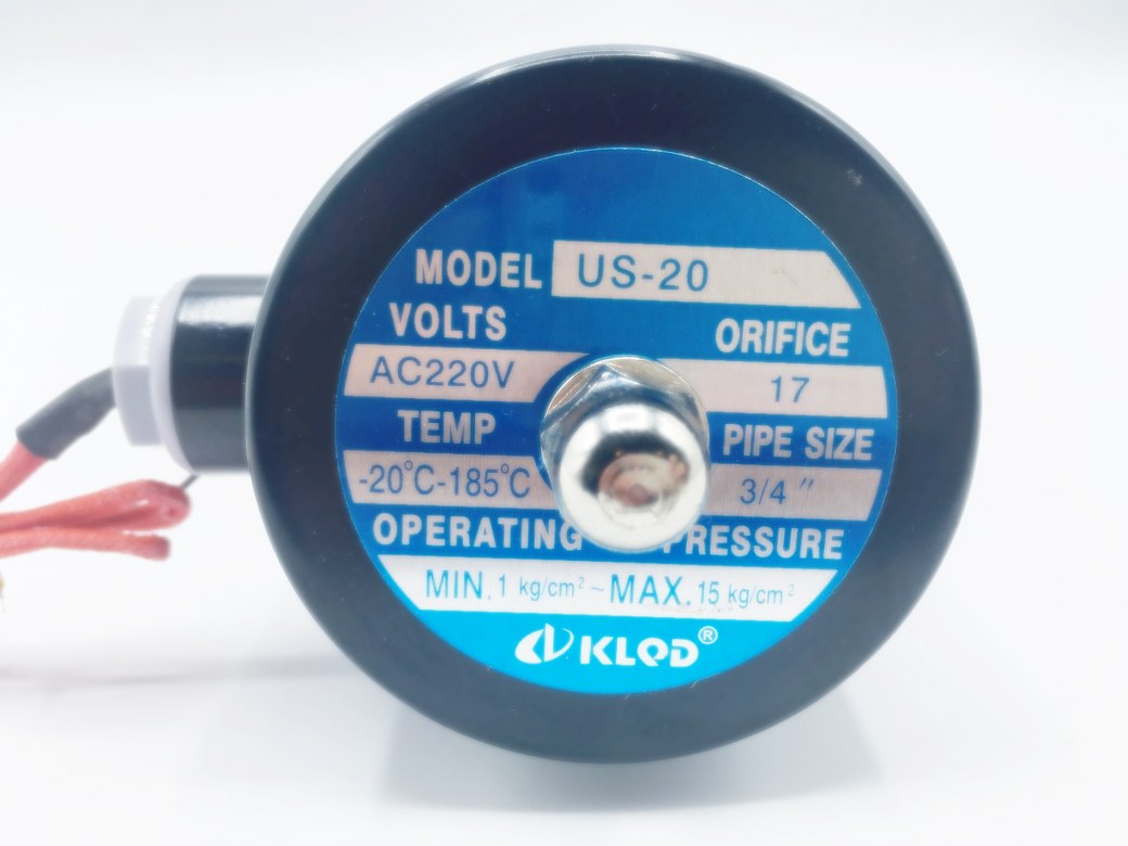 no brand โซลินอยด์วาล์ว วาวล์น้ำ วาล์วลม วาล์วไฟฟ้าสตรีม 3/4 นิ้ว 220 โวลต์ ทนอุณหภูมิ 185 องศาเซลเซียส ทองเหลือง