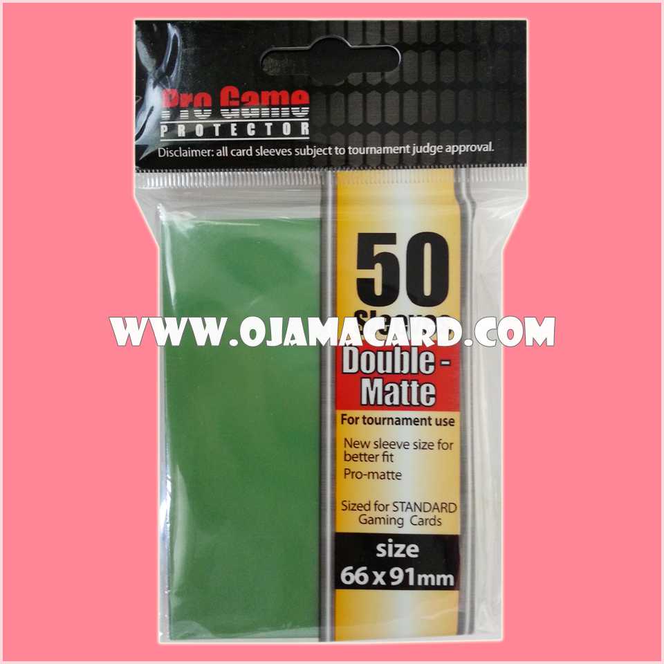 Pro Game Standard Protector Sleeve Double-Matte : Green 50ct.