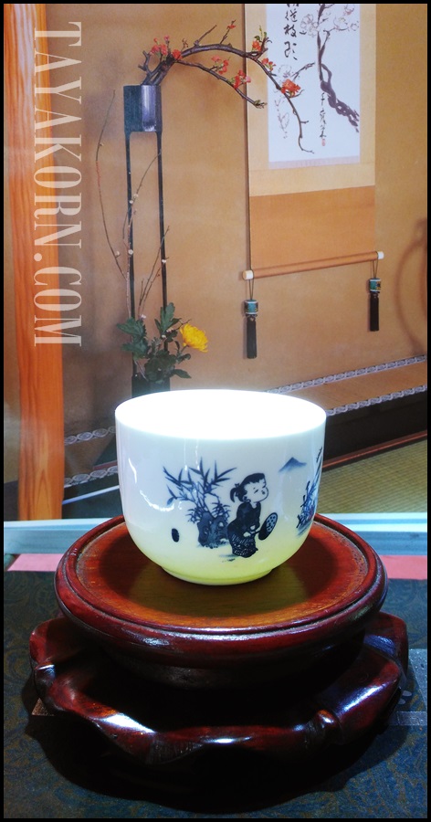 ชุดถ้วยชาแบบดมดื่ม ลายภาพวาดเด็ก Child painting Tea cup set TKLG-CP1