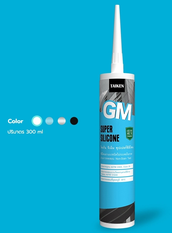 TAIKEN GM ไทเก้น จีเอ็ม ซิลิโคนชนิดไม่ระเหยไอกรด (สีขาว)