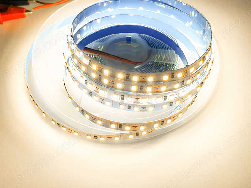 LED Strip เส้น 2835 ม้วน 5 เมตร 120 LED/M สี Warm white 4000K (ไม่กันน้ำ IP20)