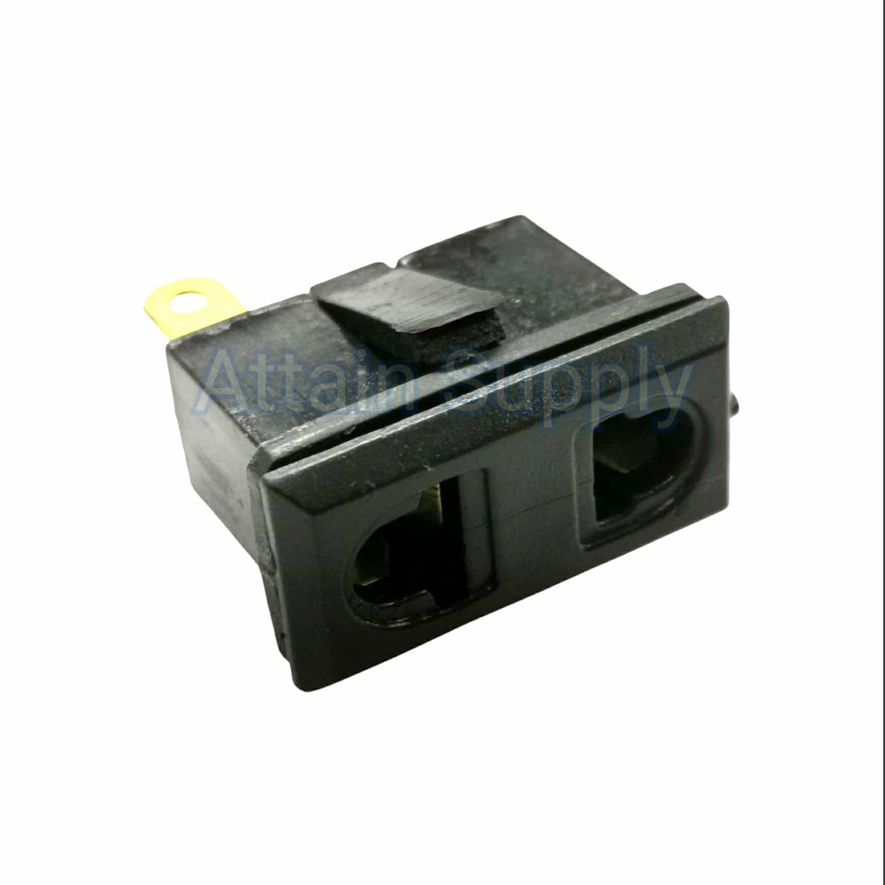 เต้ารับAC-2ขาแบน/กลม ขอบริมล็อค