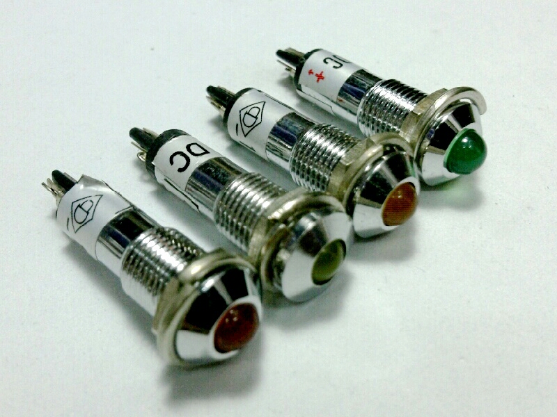 หลอดหน้าปัด-หัวนูน PED8/12V