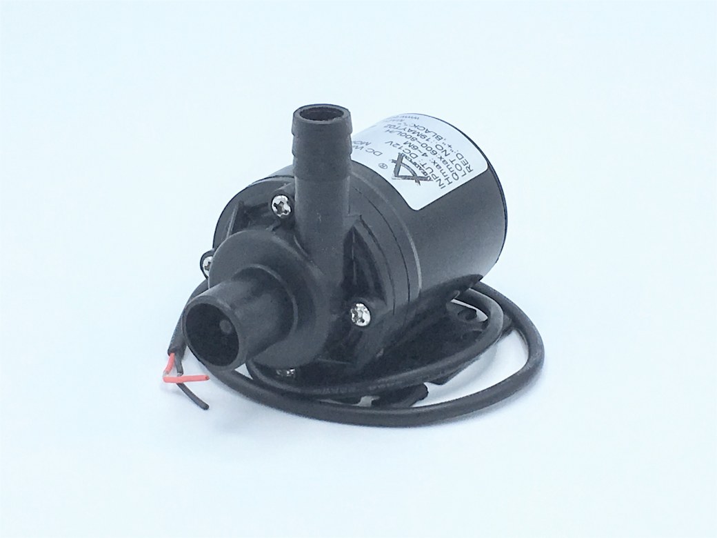 06-AW500-12VDC-A ปั๊มน้ำ DC12V รุ่น AW500 800 ลิตร/ชม. ส่งสูง 6 เมตร แบบเสียบสาย ( ปั๊มตู้ปลา ปั๊มดูดปุ๋ย )