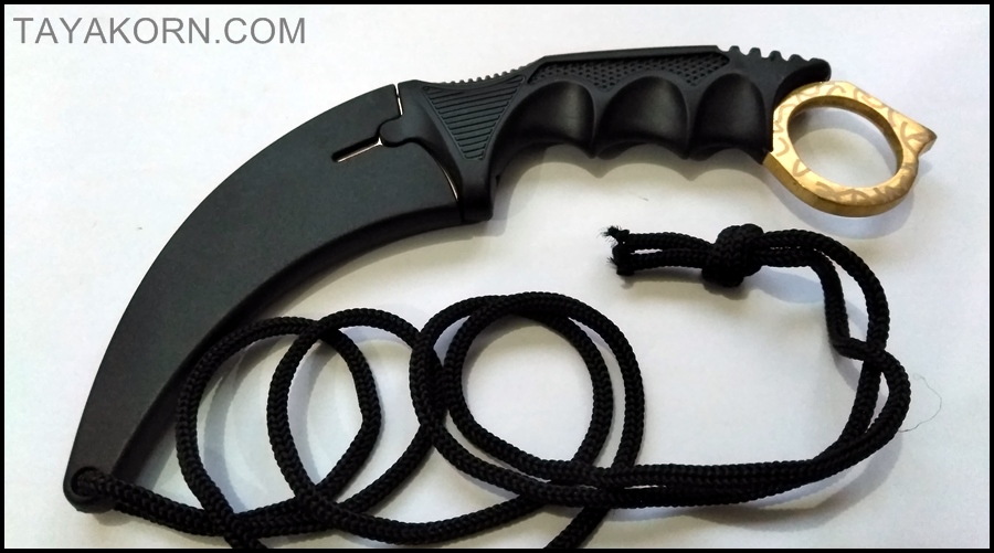 มีดคารัมบิต โกลเด้นสไปเดอร์ Golden Spyder Karambit Knife TKKB-GS8