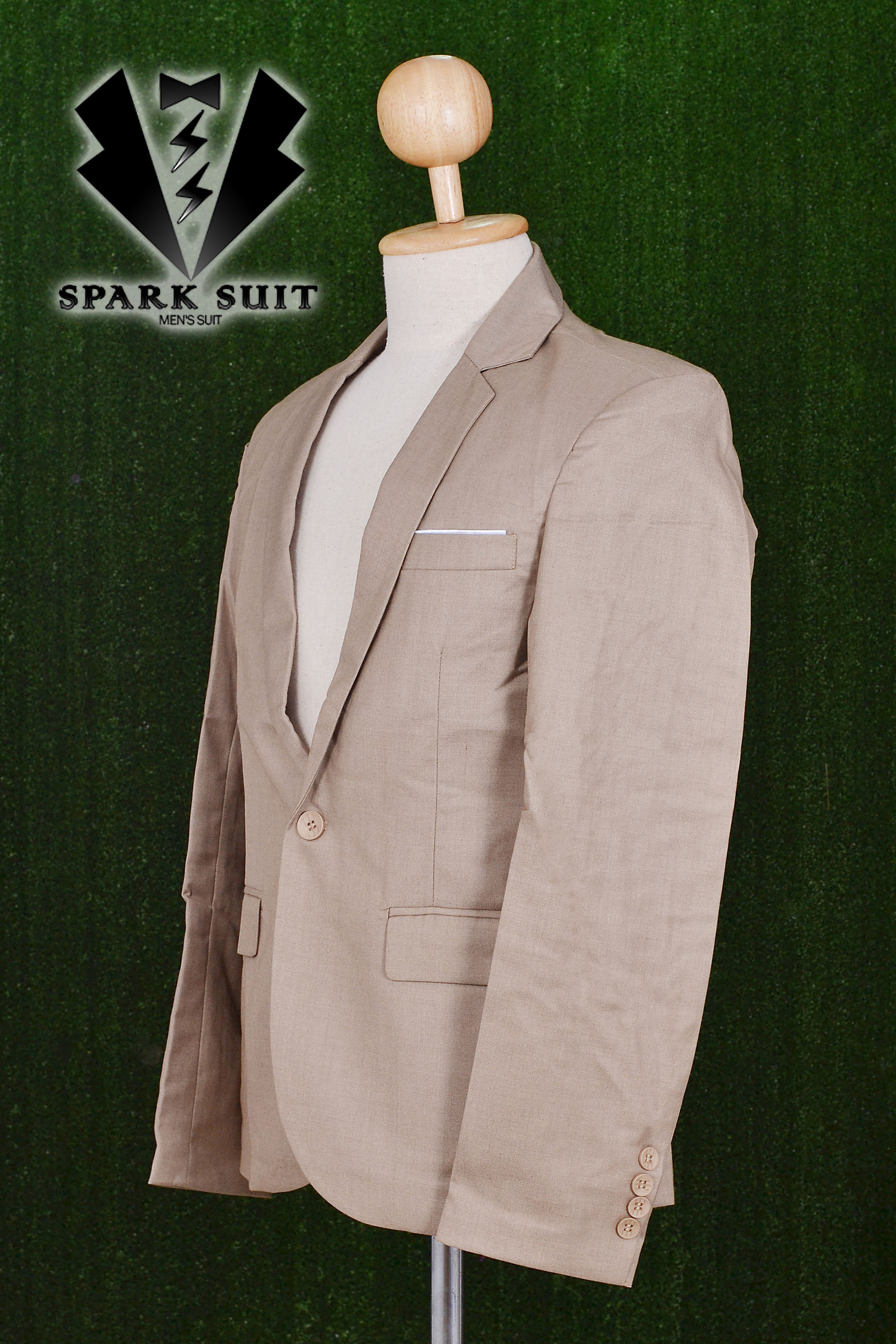 สูท,เสื้อสูท ผ้าคอตตอน เกรดA สีทอง