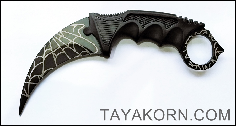 มีดคารัมบิตแบล็คสไปเดอร์ Black Spyder Karambit Knife
