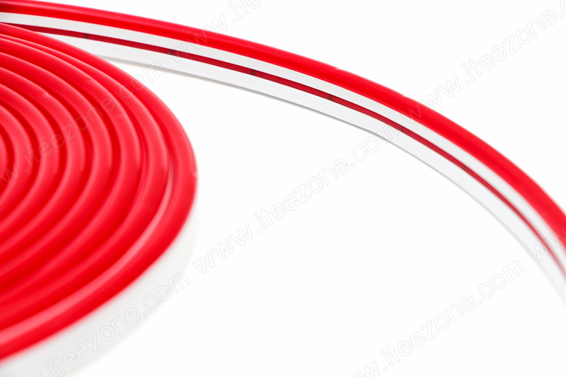 ไฟเส้น Neon Flex 12V Silicone สี Red แดง (กันน้ำ)