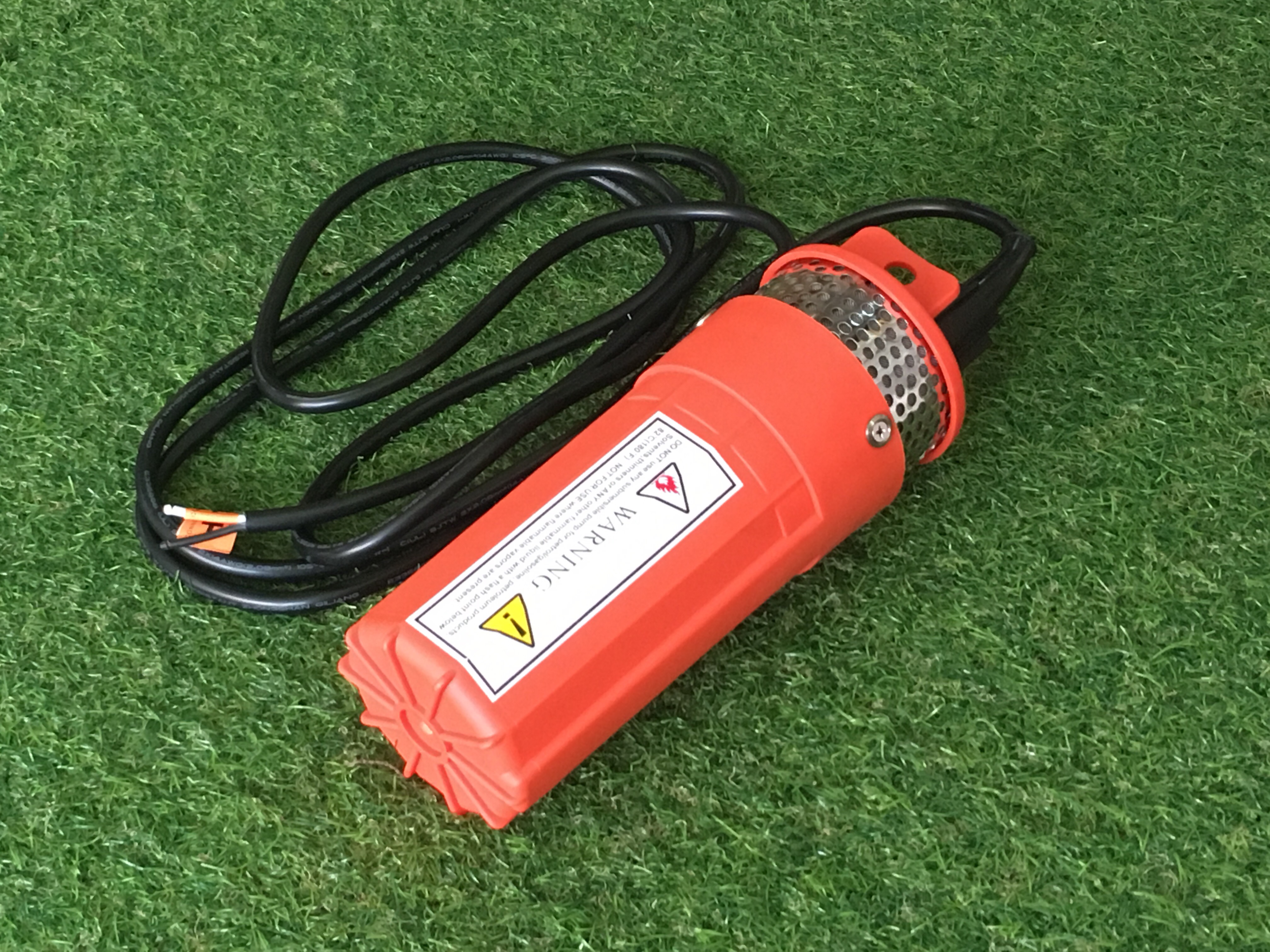 ปั๊มน้ำบาดาลโซล่าเซลล์ 24 โวลต์ (24VDC) submersible pump ส่งสูง 70 เมตร SKU-069