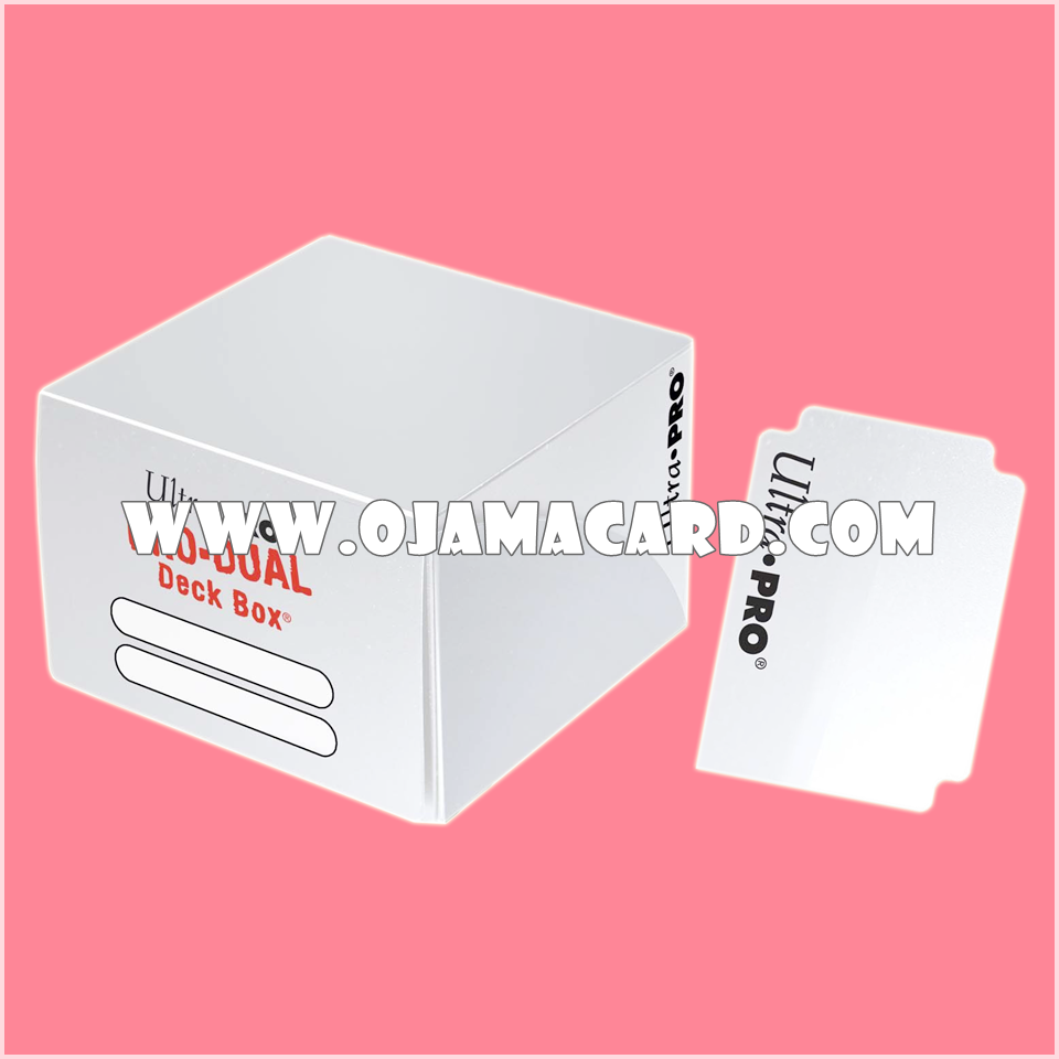 Ultra•Pro Dual Standard Deck Box — White