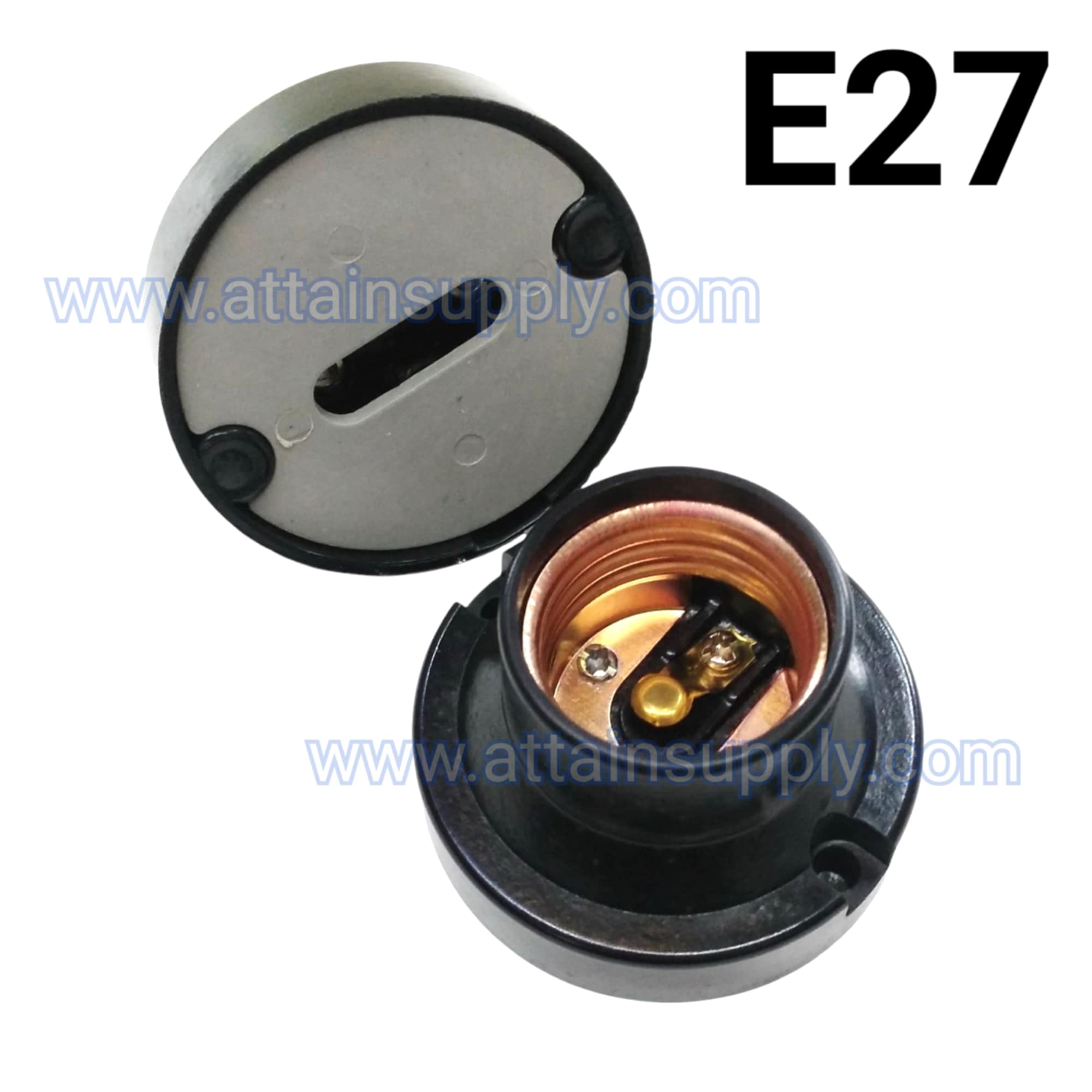 ขั้วหลอดไฟ E27/แป้นกลม