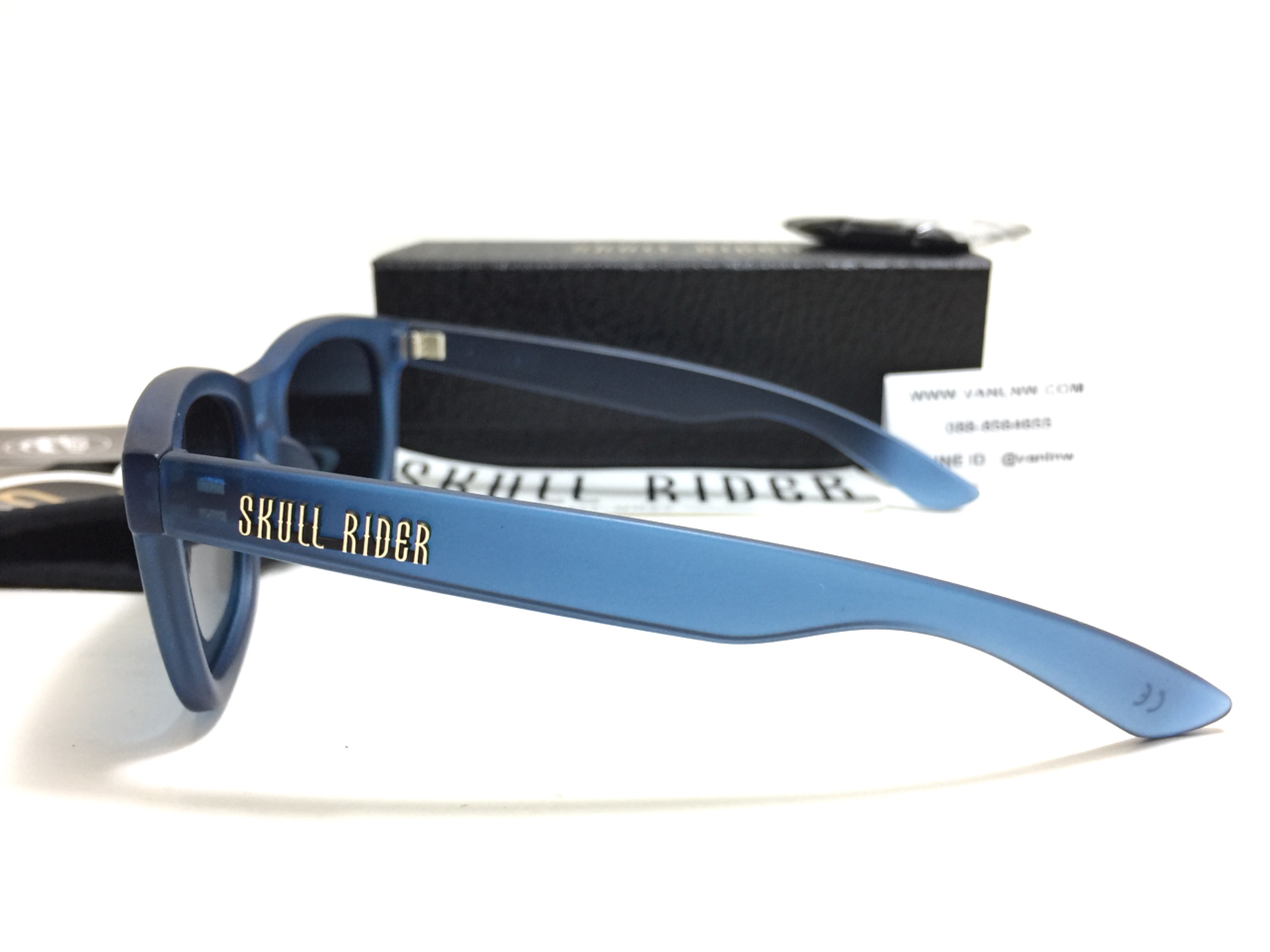 แว่นกันแดด SKULL RIDER รุ่น Matte Blue - Blue Shadow <Skull-05>