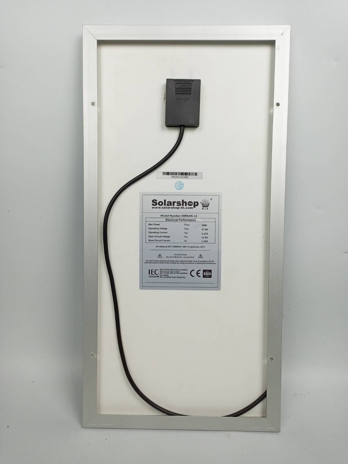 แผงโซล่าเซลล์ Mono 20W Solarshop